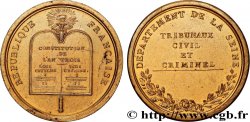 DIRECTOIRE Médaille des juges, Tribunaux civil et criminel