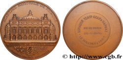 FUNFTE FRANZOSISCHE REPUBLIK Médaille, Académie Nationale de musique, Opéra Garnier, Le Bolchoï à Paris