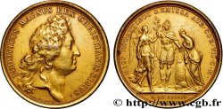 LOUIS XIV LE GRAND OU LE ROI SOLEIL Médaille, Remise aux Espagnols des contributions dues TTB+