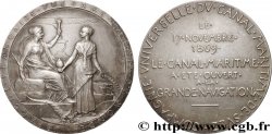 CANAUX ET TRANSPORTS FLUVIAUX Médaille, Compagnie universelle du canal maritime de Suez