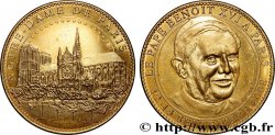 TOURISTIC MEDALS Médaille, Notre-Dame de Paris, Visite du pape Benoît XVI AU