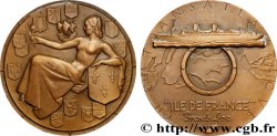 QUATRIÈME RÉPUBLIQUE Médaille, Compagnie Transatlantique, Île-de-France