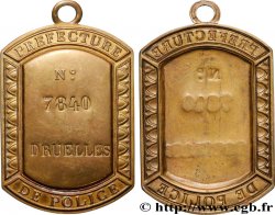 TROISIÈME RÉPUBLIQUE Plaque, Préfecture de Police TTB+