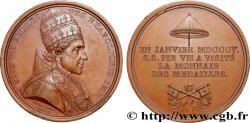 PREMIER EMPIRE Médaille, Visite du pape Pie VII à la Monnaie des Médailles TTB+