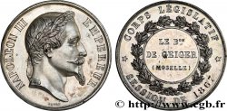 SECOND EMPIRE Médaille, Corps législatif, Baron Alexandre de Geiger TTB