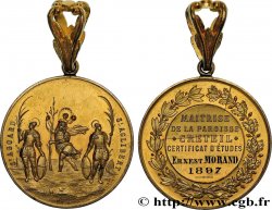 TROISIÈME RÉPUBLIQUE Médaille, Maîtrise de la paroisse, Certificat d’études