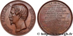 SECOND EMPIRE Médaille, Inauguration du Chemin de fer de Paris à Dijon