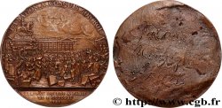 LOUIS XVI Médaille uniface, Arrivée du roi à Paris, refrappe postérieure