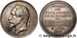 SECOND EMPIRE Médaille, Baptême des trois cloches de la paroisse de Bessancourt