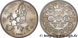 CINQUIÈME RÉPUBLIQUE Médaille, Essai, Dernière année des 12 pays de l’Euro