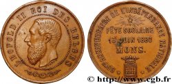 BELGIUM - KINGDOM OF BELGIUM - LEOPOLD II Médaille, 50e anniversaire de l’indépendance nationale, Fête scolaire