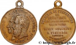 BELGIUM - KINGDOM OF BELGIUM - LEOPOLD II Médaille, 50e anniversaire de l’exposition de Bruxelles