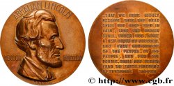ÉTATS-UNIS D AMÉRIQUE Médaille, Abraham Lincoln fVZ