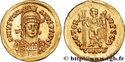 ROYAUME OSTROGOTH - ATHALARIC Solidus à la victoire au nom de Justinien Ier