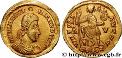 MONNAYAGE PSEUDO-IMPÉRIAL AU NOM DE VALENTINIEN III - WISIGOTHS OU BURGONDES Solidus