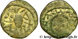 MEROVINGIAN COINS - indeterminate MINT Bronze ou denier à la tête à droite et à la pseudo légende