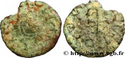 MEROVINGIAN COINS - indeterminate MINT Bronze à la croix ancrée, tête à droite