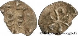 MEROVINGIAN COINS - FRANKISCH KINGDOM - CHILDEBERT I Argenteus léger au Chrisme, ébréché