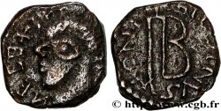 MEROVINGIAN COINS - indeterminate MINT Denier à la tête radiée et à la croix latine