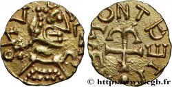 MEROVINGIAN COINAGE - SENLIS (SILVANECTIS) - Oise Triens à la croix ancrée