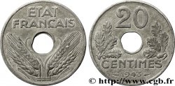 20 centimes État français, légère 1943  F.153A/1 TTB40 