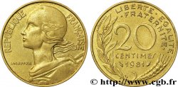 20 centimes Marianne 1981 Pessac F.156/21