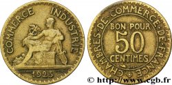 50 centimes Chambres de Commerce 1925 Paris F.191/7 TB30 