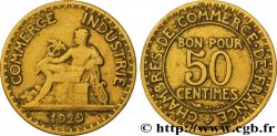 50 centimes Chambres de Commerce 1929 Paris F.191/11 TB20 