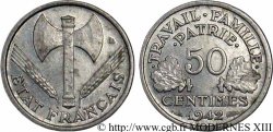 50 centimes Francisque, lourde 1942  F.195/3