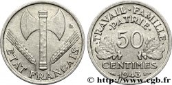 50 centimes Francisque, légère 1943  F.196/2