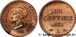 Un centime Dupré, IIe République 1851 Paris F.101/7 TB35 