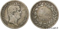 5 francs type Tiolier avec le I, tranche en creux 1831 Marseille F.315/23