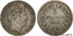 5 francs IIe type Domard 1839 Rouen F.324/76