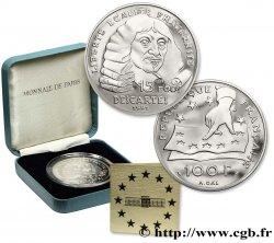 Belle Épreuve 15 écus / 100 francs Descartes 1991 Paris F5.2001 1 FDC 