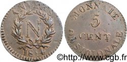 5 cent. Anvers à l’N, frappe de l’atelier de Wolschot 1814 Anvers F.115B/1