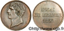 Essai de bronze au module de 5 centimes, Bonaparte 1851 Paris VG.3290  SPL55 