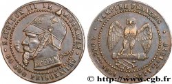 Monnaie satirique Br 25, module de cinq centimes 1870  Coll.44 