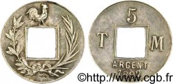 Essai de 5 centimes argent par T. Michelin 1892  VG.4171 