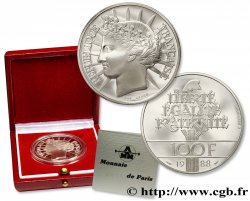 Belle Épreuve 100 francs - Fraternité 1988  F.456/2 var. FDC70 