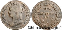 Cinq centimes Dupré, grand module 1797 Paris F.115/1