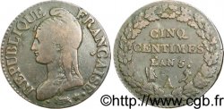 Cinq centimes Dupré, grand module 1797 Paris F.115/1