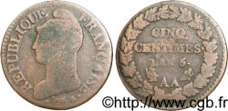 Cinq centimes Dupré, grand module 1797 Metz F.115/12