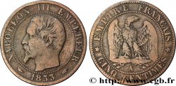 Cinq centimes Napoléon III, tête nue 1853 Paris F.116/1 TB20 