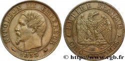 Cinq centimes Napoléon III, tête nue 1853 Strasbourg F.116/3 SUP55 