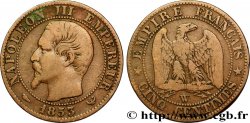 Cinq centimes Napoléon III, tête nue 1853 Lille F.116/7 TB20 