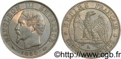 Cinq centimes Napoléon III, tête nue 1854 Paris F.116/8
