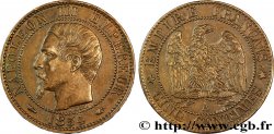Cinq centimes Napoléon III, tête nue 1854 Paris F.116/8