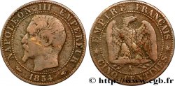 Cinq centimes Napoléon III, tête nue 1854 Paris F.116/8