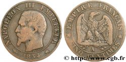 Cinq centimes Napoléon III, tête nue 1854 Paris F.116/8