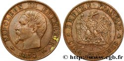 Cinq centimes Napoléon III, tête nue 1854 Rouen F.116/9 TTB48 